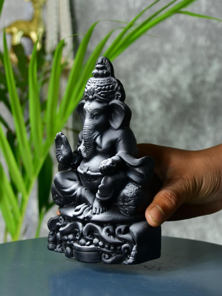 Sowpeace Handcrafted Terracotta Ganesh Tabletop: Elegant Home Decor - terracotta tabletop - Sowpeace - Sowpeace Handcrafted Terracotta Ganesh Tabletop: Elegant Home Decor - Terr - Terr - TT - BG - Sowpeace