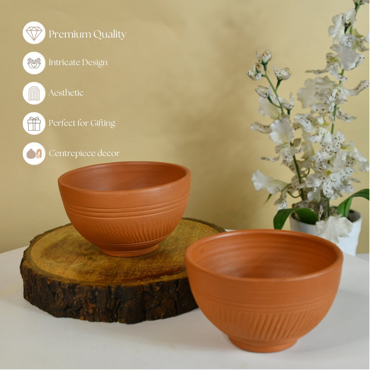 Sowpeace Handcrafted Terracotta Soup Bowl: Artful Kitchenware & Decor