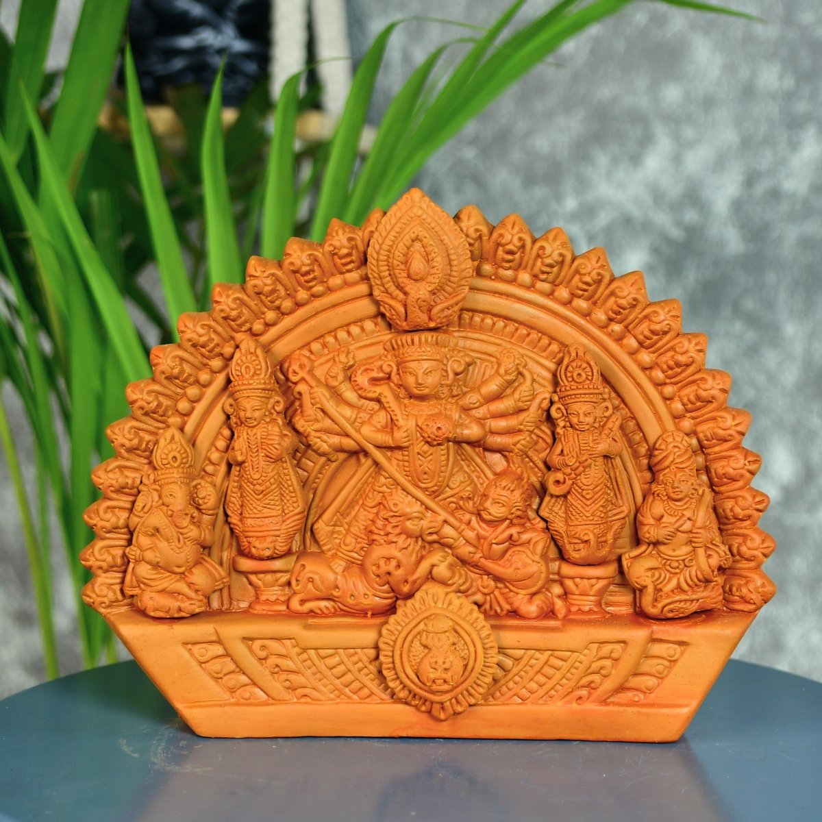 Sowpeace Handmade Terracotta Durga: Artisan Tabletop Decor - terracotta tabletop - Sowpeace - Diwali - New Arrivals