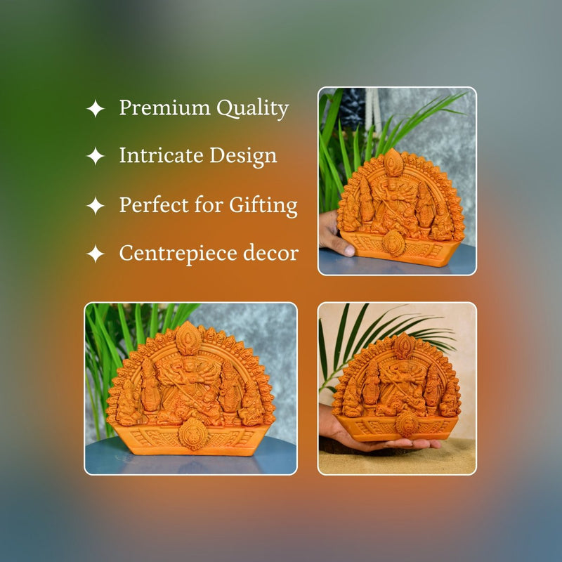 Sowpeace Handmade Terracotta Durga: Artisan Tabletop Decor – view 3