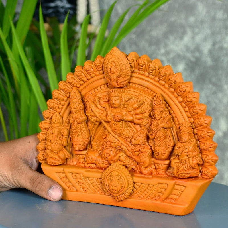 Sowpeace Handmade Terracotta Durga: Artisan Tabletop Decor – view 5