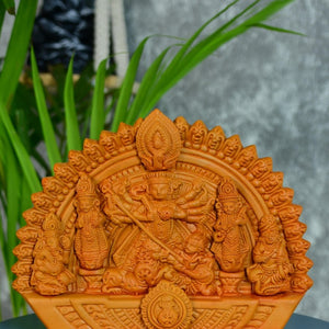 Sowpeace Handmade Terracotta Durga: Artisan Tabletop Decor - terracotta tabletop - Sowpeace - Sowpeace Handmade Terracotta Durga: Artisan Tabletop Decor - Terr - Terr - TT - THDS - Sowpeace