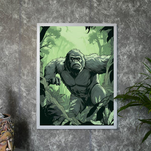 Sowpeace Harmony: Find Your Abstract Gorilla -Wall painting-Chitran by sowpeace-Sowpeace Harmony: Find Your Abstract Gorilla-CH-WRT-G12-Sowpeace