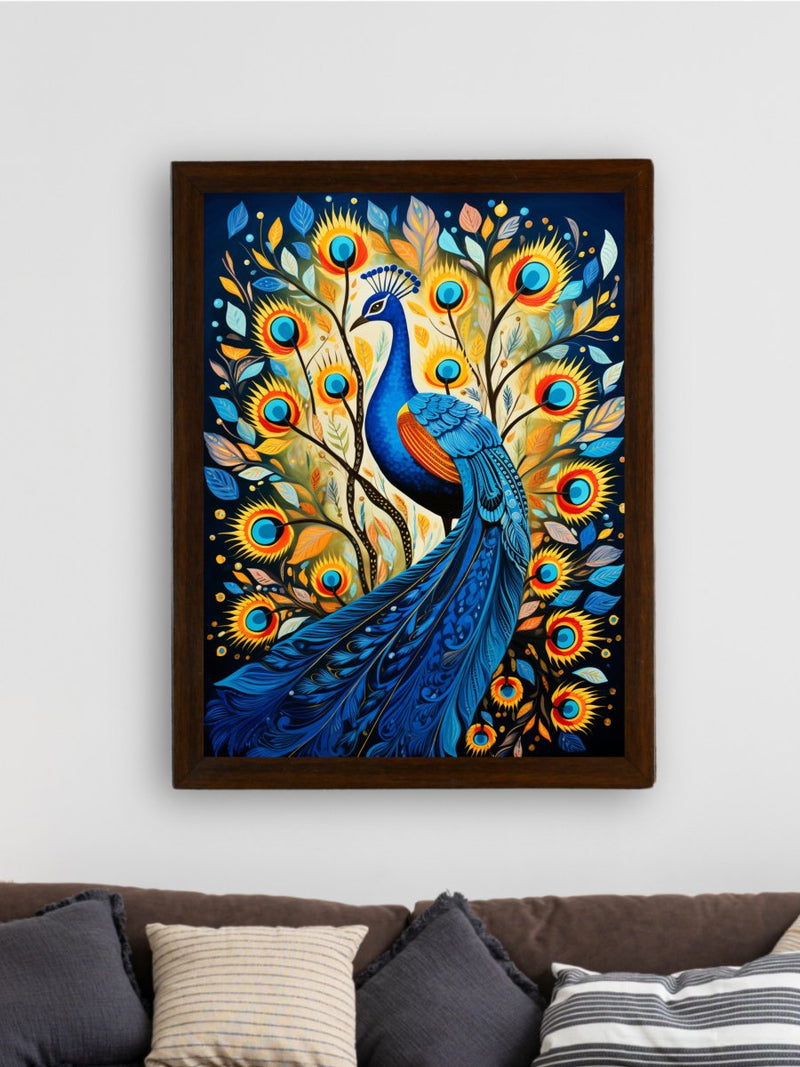 Sowpeace Harmony: Find Your Forest Peacock – Premium Handcrafted Canvas Art for Elegant and Contemporary Interiors – view 3