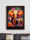 Sowpeace Harmony: Find Your Handcrafted Abstract Elephant – Premium Indian - Inspired Canvas Art for Elegant Home Decor - Wall painting - Chitran by sowpeace - Sowpeace Harmony: Find Your Handcrafted Abstract Elephant – Premium Indian - Inspired Canvas Art for Elegant Home Decor - Sowpeace