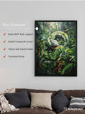 Sowpeace Harmony: Find Your Handcrafted Abstract Snake – Premium Indian - Inspired Canvas Art for Contemporary Home Decoration - Wall painting - Chitran by sowpeace - Sowpeace Harmony: Find Your Handcrafted Abstract Snake – Premium Indian - Inspired Canvas Art for Contemporary Home Decoration - Sowpeace