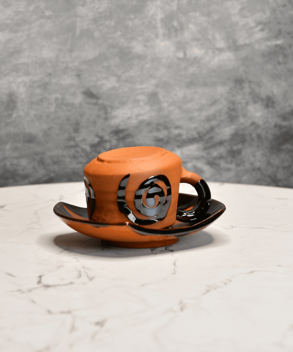Sowpeace Heart in a Cup (Set of 2) | Handcrafted Terracotta Coffee & Tea Mugs for Gifting & Daily Use — image 3