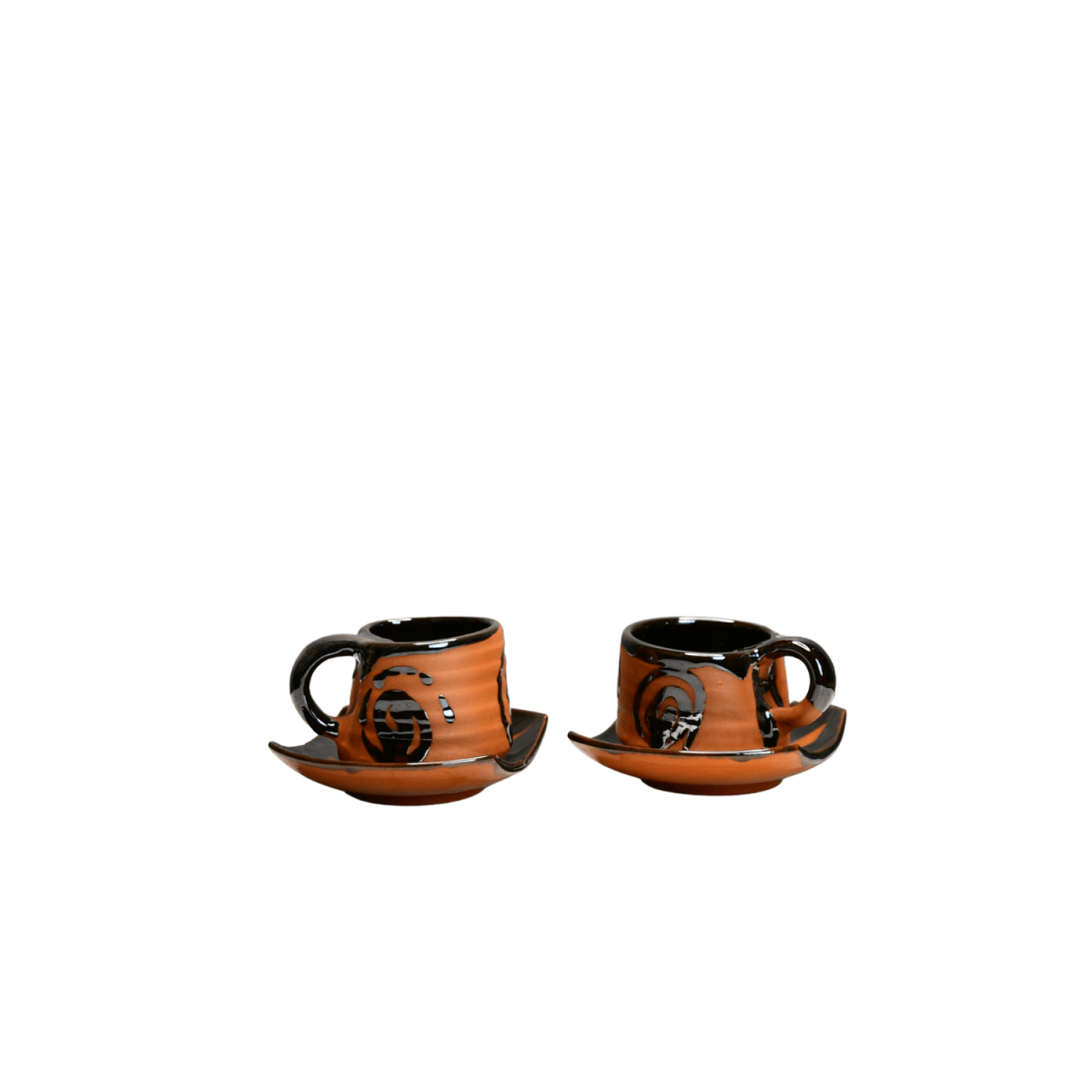Sowpeace Heart in a Cup (Set of 2) | Handcrafted Terracotta Coffee & Tea Mugs for Gifting & Daily Use - Sowpeace - 