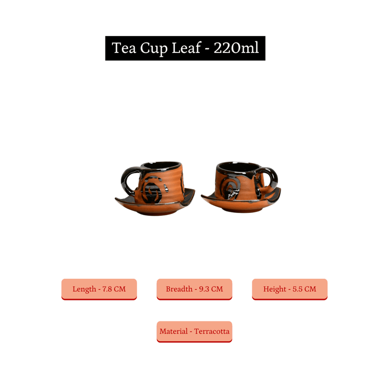 Sowpeace Heart in a Cup (Set of 2) | Handcrafted Terracotta Coffee & Tea Mugs for Gifting & Daily Use – view 6