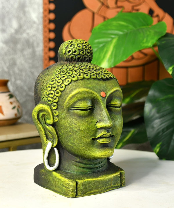 Sowpeace Large Terracotta Buddha Head: Artisan Tabletop Decor — image 6