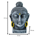 Sowpeace Large Terracotta Buddha Head: Artisan Tabletop Decor - terracotta tabletop - Sowpeace - Buddha - God Idols