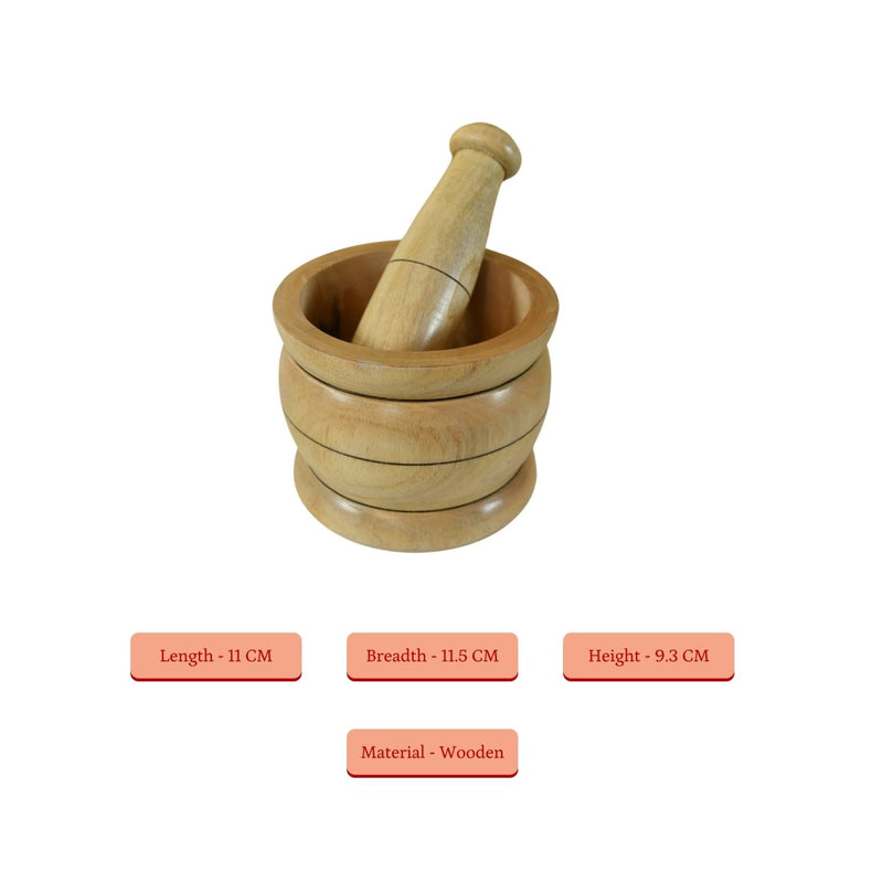 Sowpeace Large Wooden Stone Pestle: Artisan Home Accent – view 5
