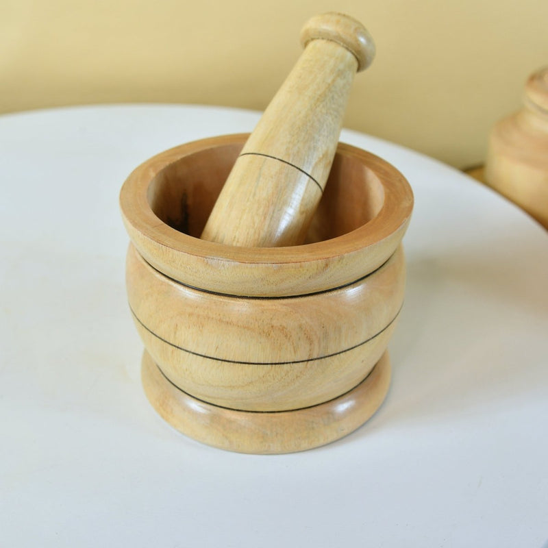 Sowpeace Large Wooden Stone Pestle: Artisan Home Accent – view 1