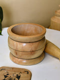 Sowpeace Large Wooden Stone Pestle: Artisan Home Accent - Wooden utensil - Sowpeace - Sowpeace Large Wooden Stone Pestle: Artisan Home Accent - Wood - WSPL - WDU - TT - Sowpeace