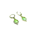 Sowpeace Lime Crystal Gold & Lime Stainless Steel Earrings | Elegant One‑Size Lightweight Jewelry for Women & Daily Wear - Sowpeace - 
