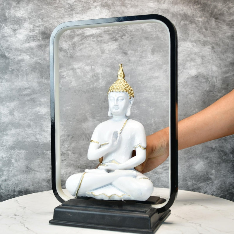 Sowpeace Luminous Buddha Tranquility Idol | Radiant Resin Statue for Peaceful Home Décor & Gifting – view 2
