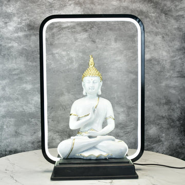 Sowpeace Luminous Buddha Tranquility Idol | Radiant Resin Statue for Peaceful Home Décor & Gifting - Sowpeace - 