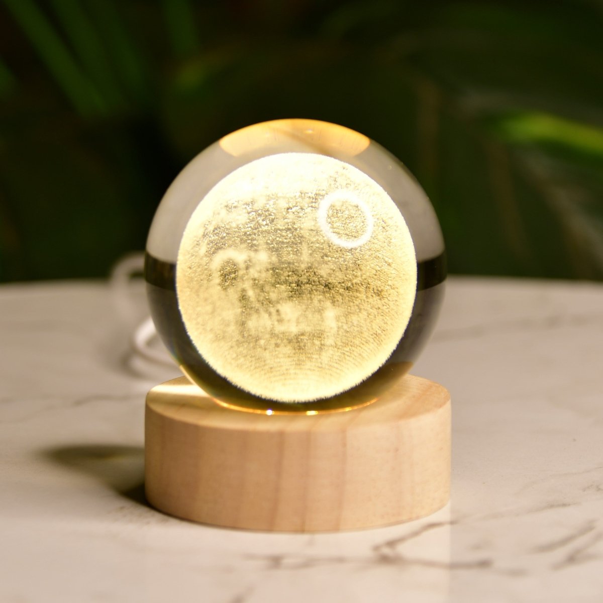 Sowpeace Luna Sphere Crystal Ball Lamp | Enchanting Moon Glow Night Light for Home Décor & Gifting. - Sowpeace - 