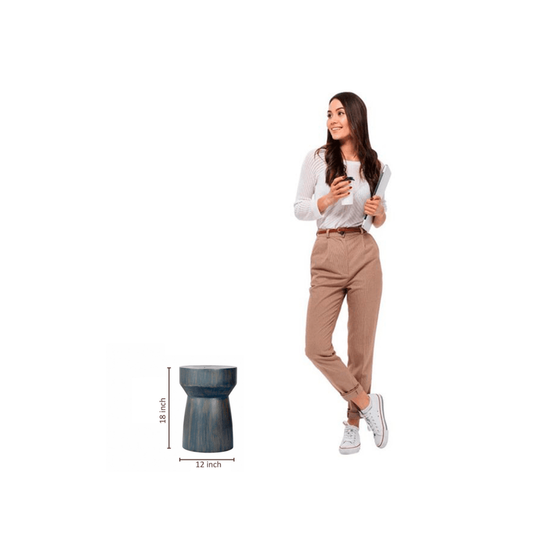 Sowpeace Modern Acacia Wood Stool Accent – view 6