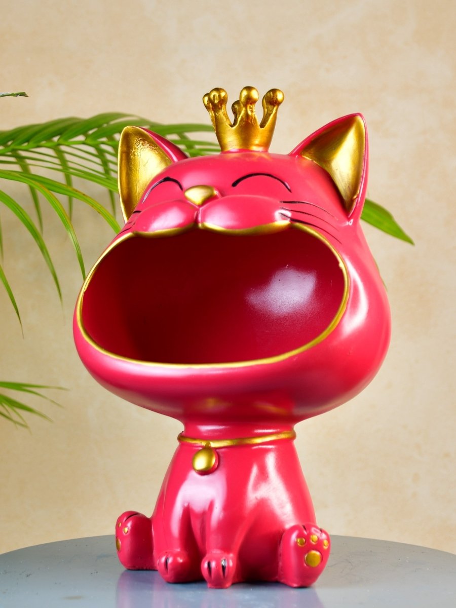 Sowpeace Moulded Resin Cat Holder