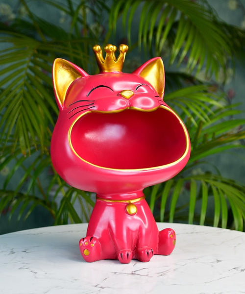 Sowpeace Moulded Resin Cat Holder