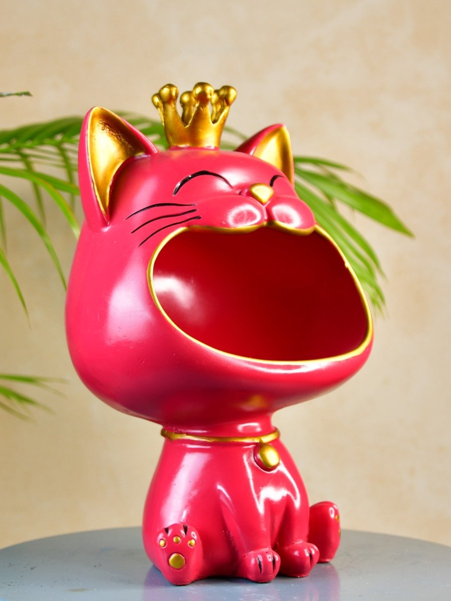 Sowpeace Moulded Resin Cat Holder