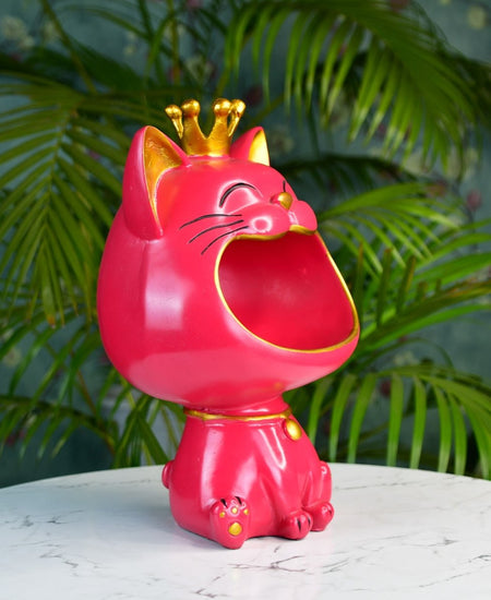 Sowpeace Moulded Resin Cat Holder