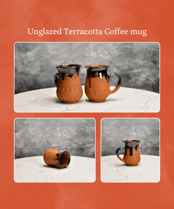 Sowpeace Mug in Coffee (Set of 2) | Handcrafted Terracotta Coffee & Tea Mugs for Gifting & Daily Use — image 6