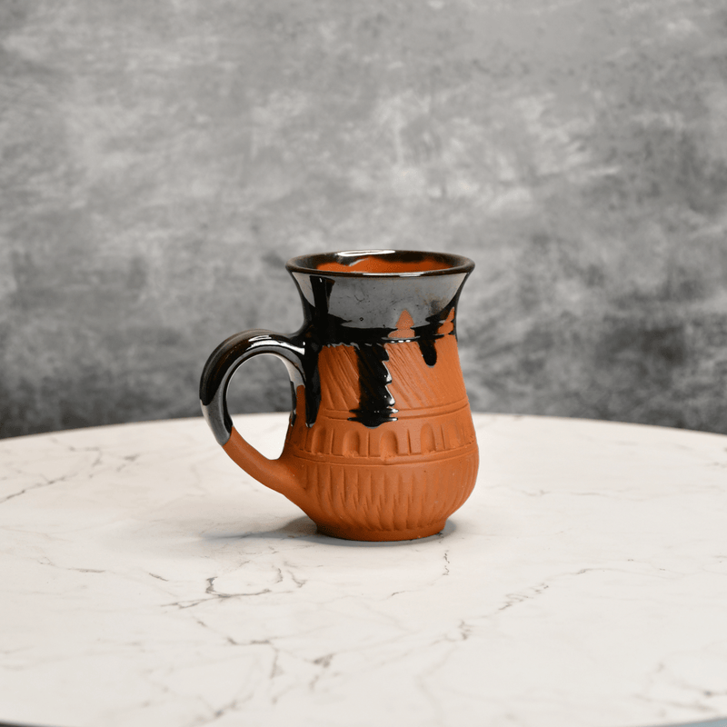 Sowpeace Mug in Coffee (Set of 2) | Handcrafted Terracotta Coffee & Tea Mugs for Gifting & Daily Use – view 2