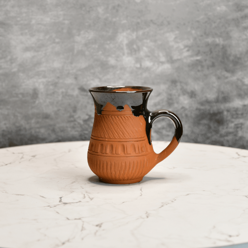 Sowpeace Mug in Coffee (Set of 2) | Handcrafted Terracotta Coffee & Tea Mugs for Gifting & Daily Use – view 5