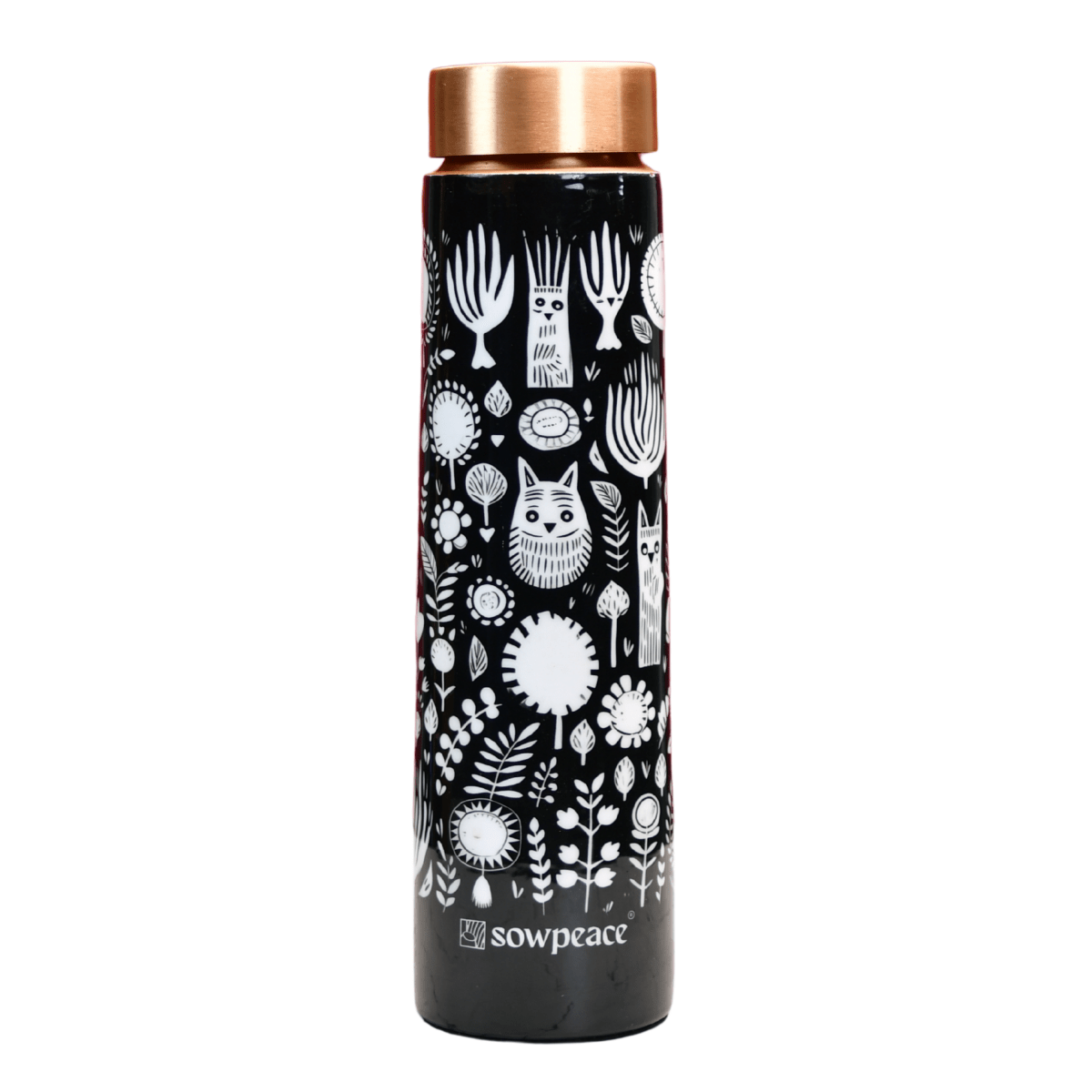 Sowpeace Noir Abstract Copper Bottle