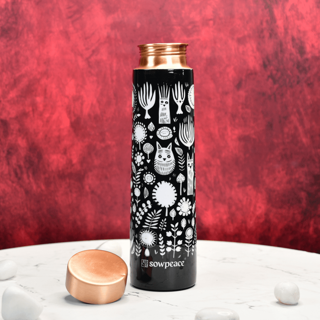 Sowpeace Noir Abstract Copper Bottle - Sowpeace - 