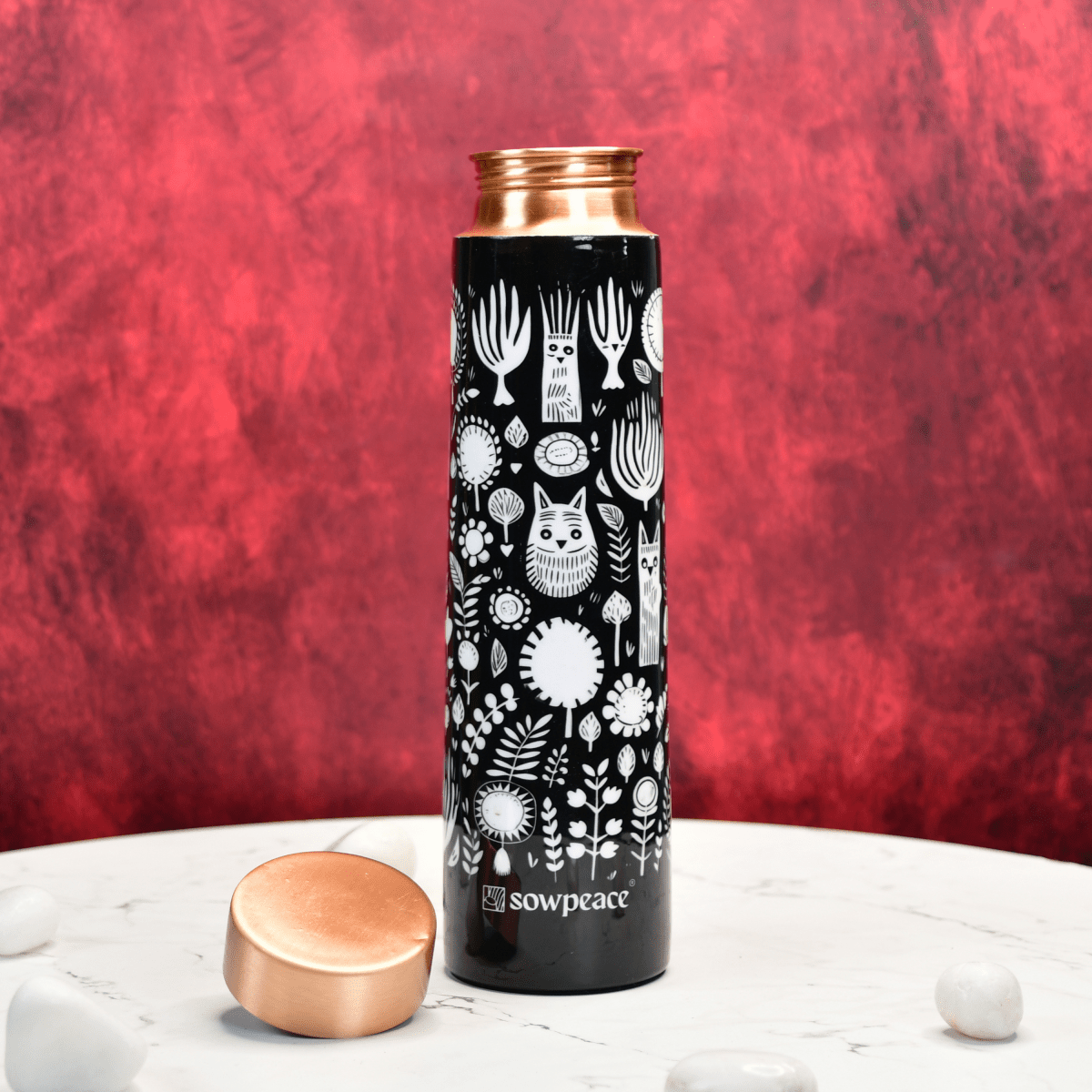 Sowpeace Noir Abstract Copper Bottle - Sowpeace - 