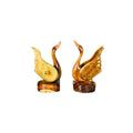 Sowpeace Pair of Wooden handcarved swan Artisan Home Decor - Tabletop - Sowpeace - Animal - New Arrivals