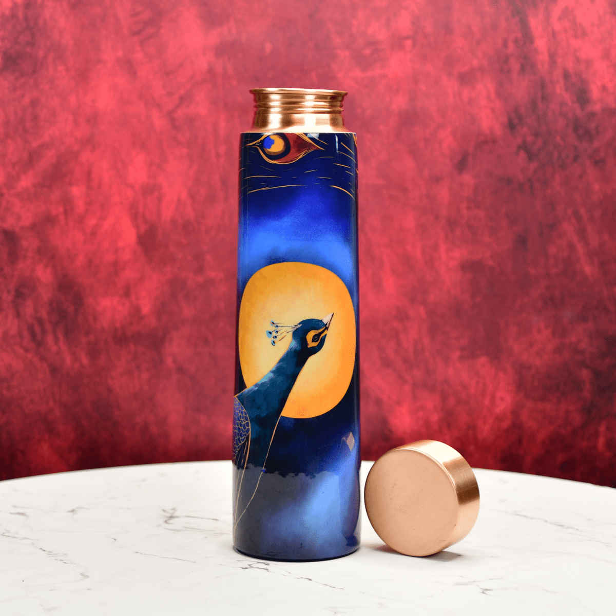 Sowpeace Peacock Moonlit Copper Bottle - Sowpeace - Bottles - Copper Bottle