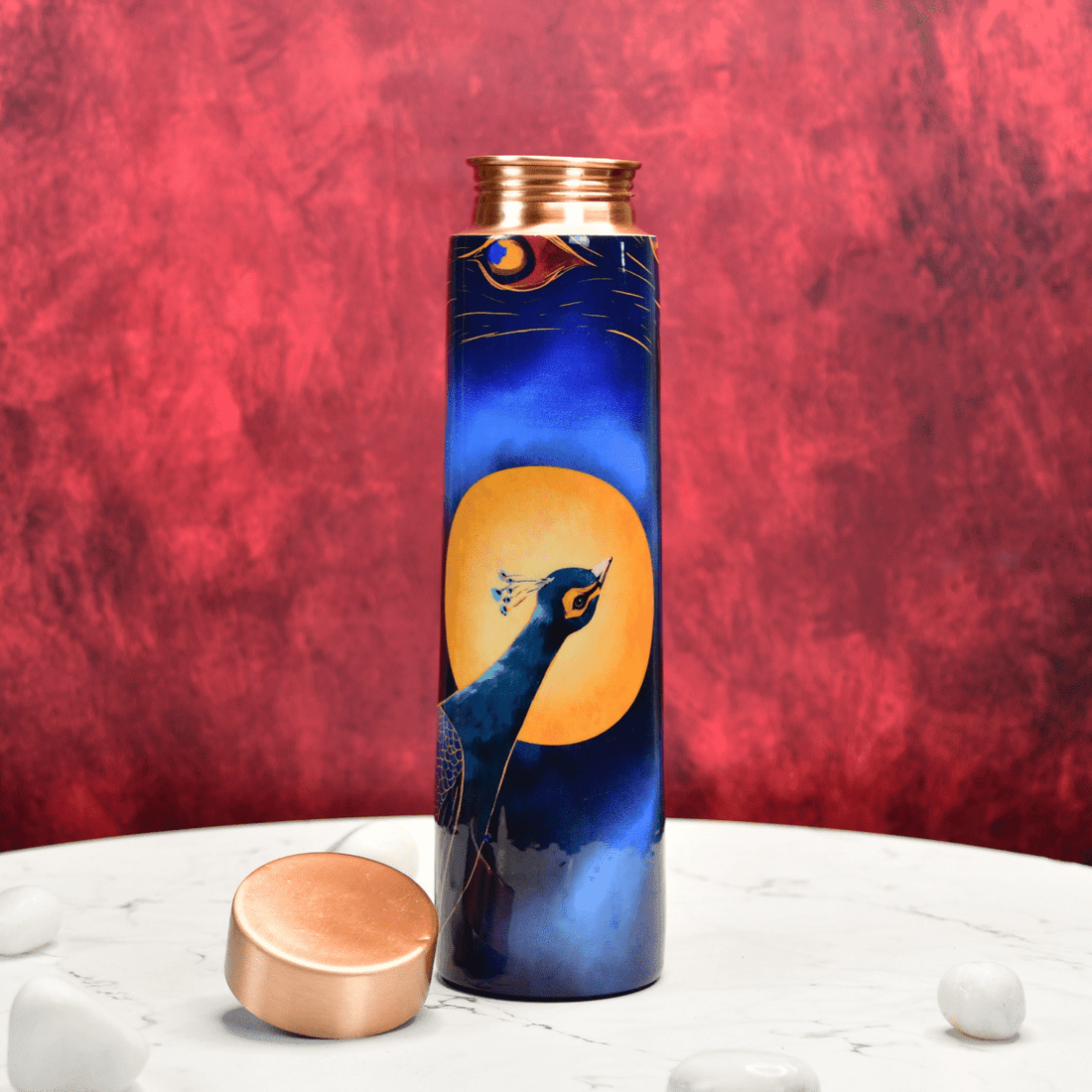 Sowpeace Peacock Moonlit Copper Bottle - Sowpeace - Bottles - Copper Bottle