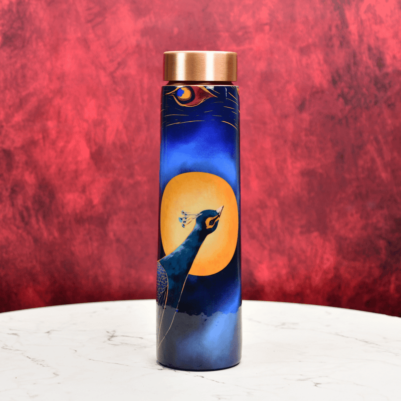 Sowpeace Peacock Moonlit Copper Bottle – view 1