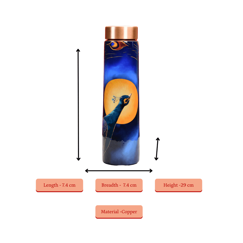 Sowpeace Peacock Moonlit Copper Bottle – view 8