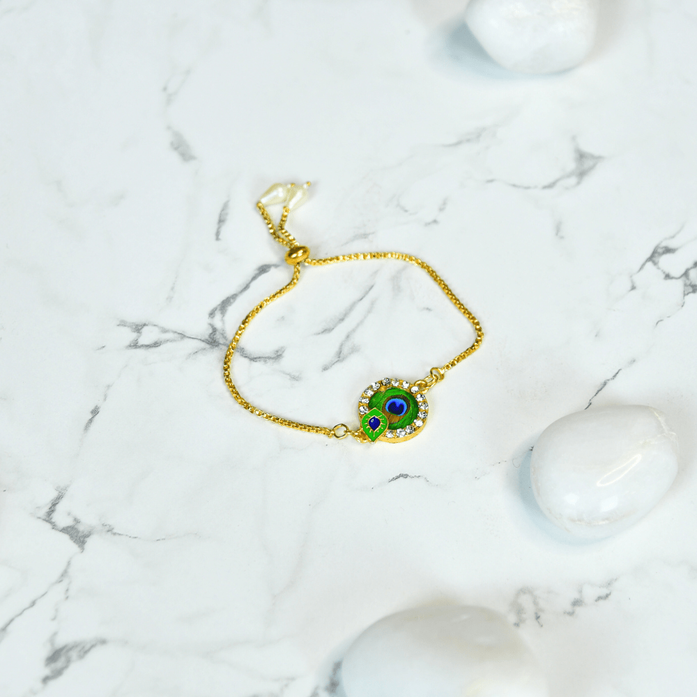 Sowpeace Peacock’s Secret Bracelet | Elegant Stainless Steel One‑Size Adjustable Jewelry for Women & Men