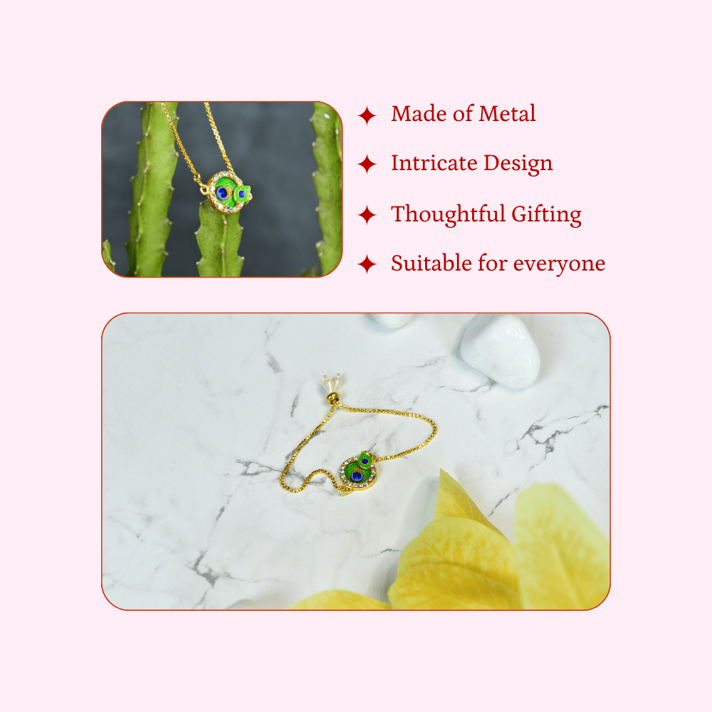 Sowpeace Peacock’s Secret Bracelet | Elegant Stainless Steel One‑Size Adjustable Jewelry for Women & Men