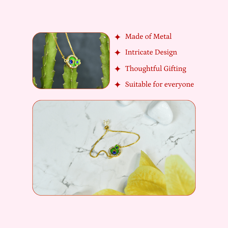 Sowpeace Peacock’s Secret Bracelet | Elegant Stainless Steel One‑Size Adjustable Jewelry for Women & Men – view 4