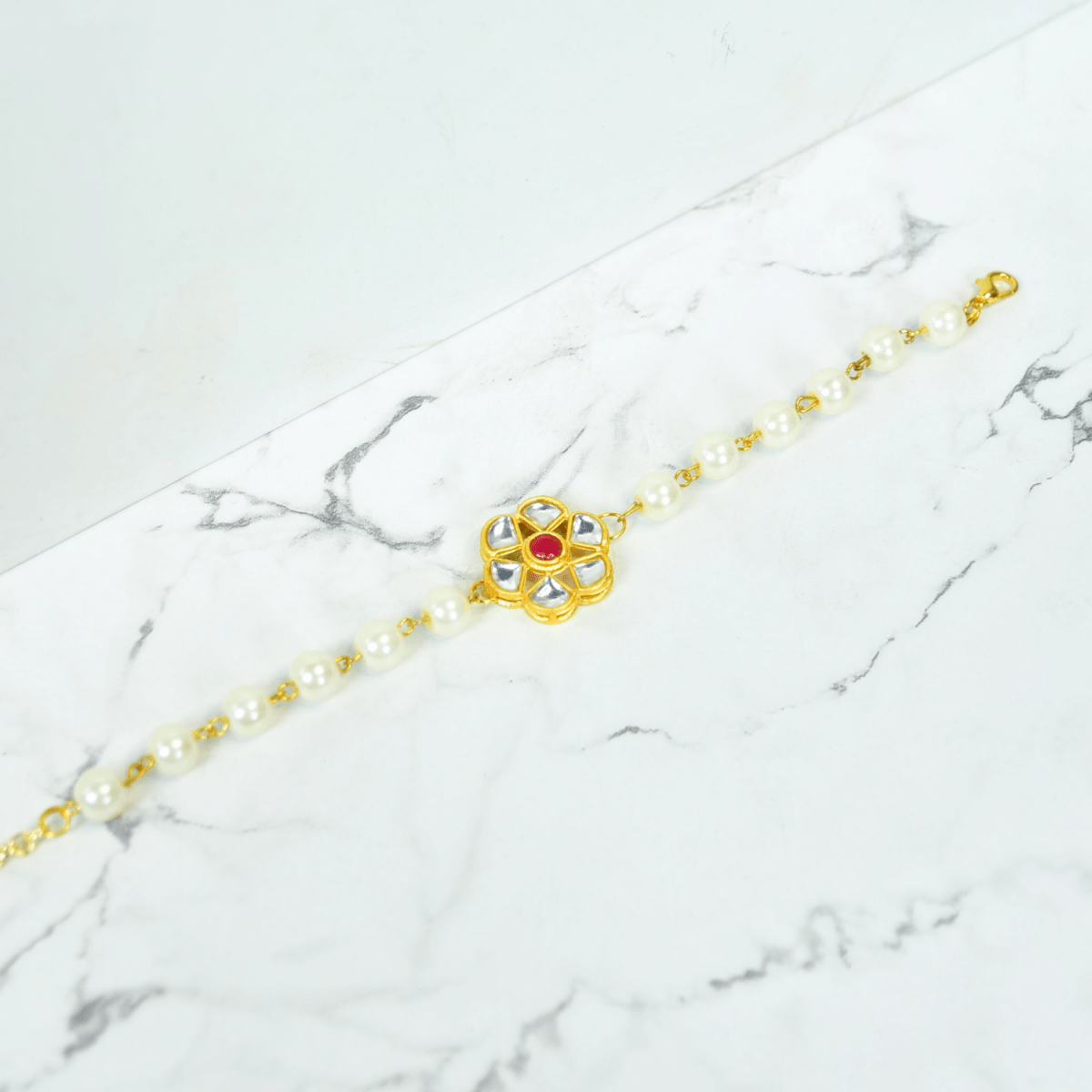 Sowpeace Pearl Blossom Bracelet | Elegant Stainless Steel One‑Size Adjustable Floral Jewelry for Women & Men - Sowpeace - 