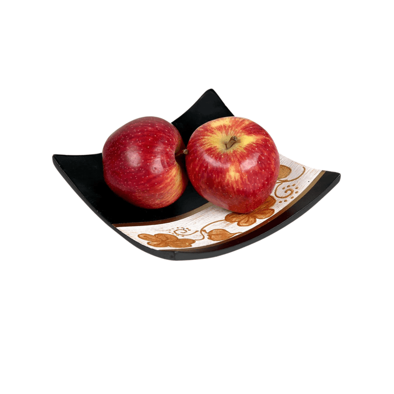 Sowpeace Premium 12-Inch Black Square Acacia Wood Tray – view 6