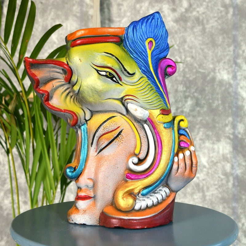 Sowpeace Premium Terracotta Abstract Flower Vase with Bright Colors – view 8