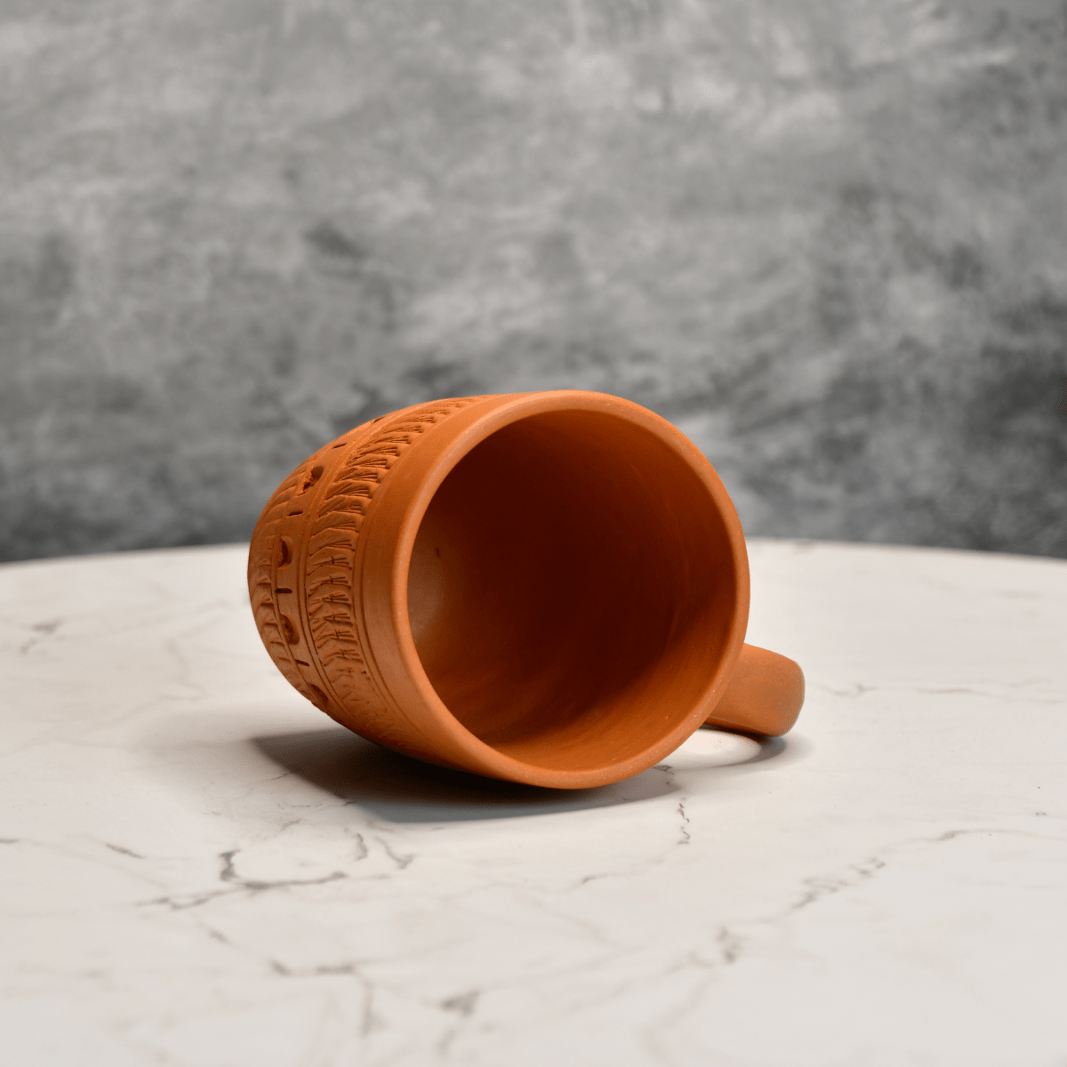 Sowpeace Premium Unglazed Terracotta Drink Mugs (Set of 2) | Handcrafted Rustic Brown Coffee & Tea Cups for Gifting & Daily Use