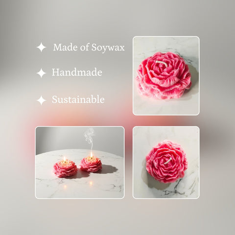 Vastu Principles for Sowpeace Red Rose Soywax Candle Set of 2 – Hand-Poured, Vegan, Unscented Decorative Gift