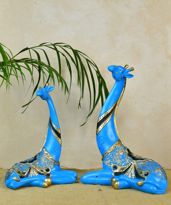 Sowpeace Resin Blue Giraffe Family — image 4