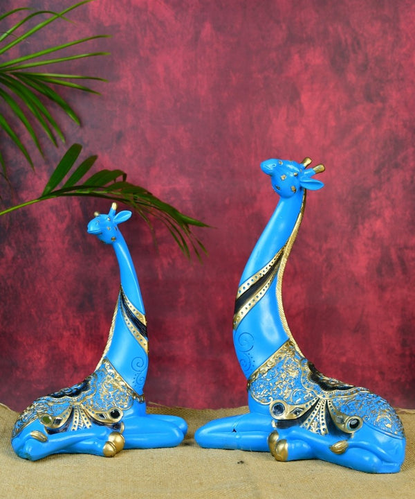Sowpeace Resin Blue Giraffe Family — image 5