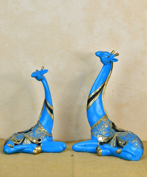 Sowpeace Resin Blue Giraffe Family — image 2