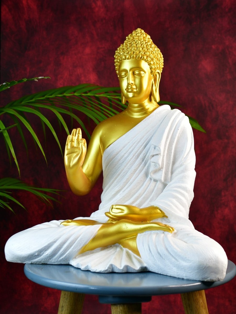 Sowpeace Resin Gold Buddha Decor